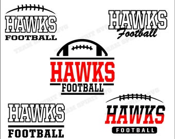 Hawks Football Bundle Download Files - SVG, DXF, EPS, Silhouette Studio, Vinyl Files, Digital Cut Files - Use with Cricut and Silhouette
