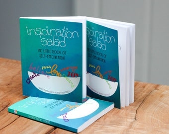 Inspiration Salad, Little Book of Self Empowerment, Inspirational, Motivational, Art, Hand-Drawn, Gift, Mini, Personal Growth, Positive
