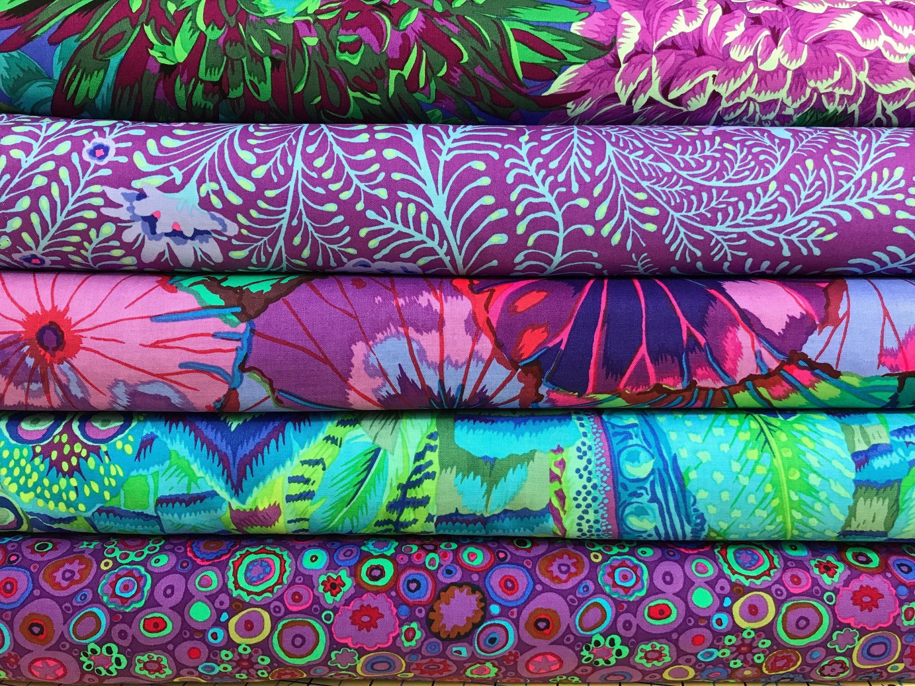 Bundle of Kaffe Fassett Collective Fabrics 5 fabrics Kaffe