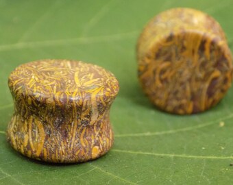 Calligraphy Script Stone Plugs - 5/8"