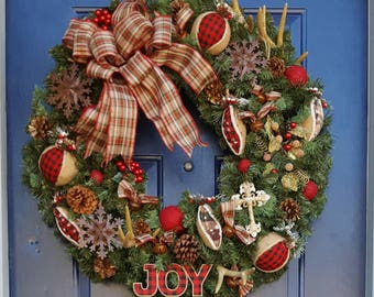 Christmas wreath | Etsy