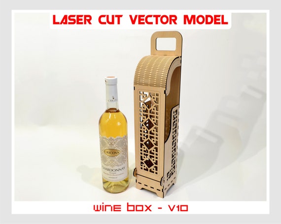 wine vector box vector Wine wine Wood Laser Plywood wine box cut box box