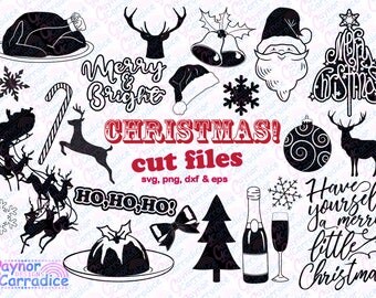 Christmas svg bundle, Christmas svgs, Christmas silhouette files, Christmas dxf files, Christmas cricut files, Christmas vectors