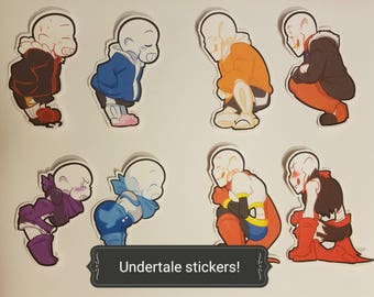Undertale Skeleton Bros Shipping Stickers
