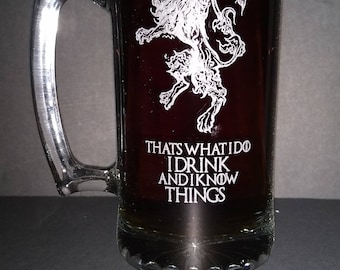 I Drink and I know Things Mug (Tyrion Lannister)