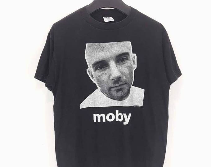 Sale !!! Very Rare Moby T Shirt/Punk/Disco/Dance/Alternatives 90s T Shirt