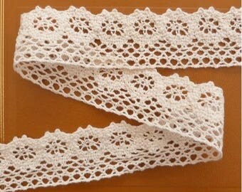 Ivory Crochet Lace Button
