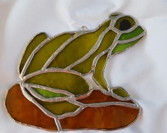 Stained glass frog | Etsy