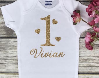 First Birthday Onesie | 1st Birthday Onesie | Personalized Birthday Onesie | Custom Birthday Onesie | Birthday Baby