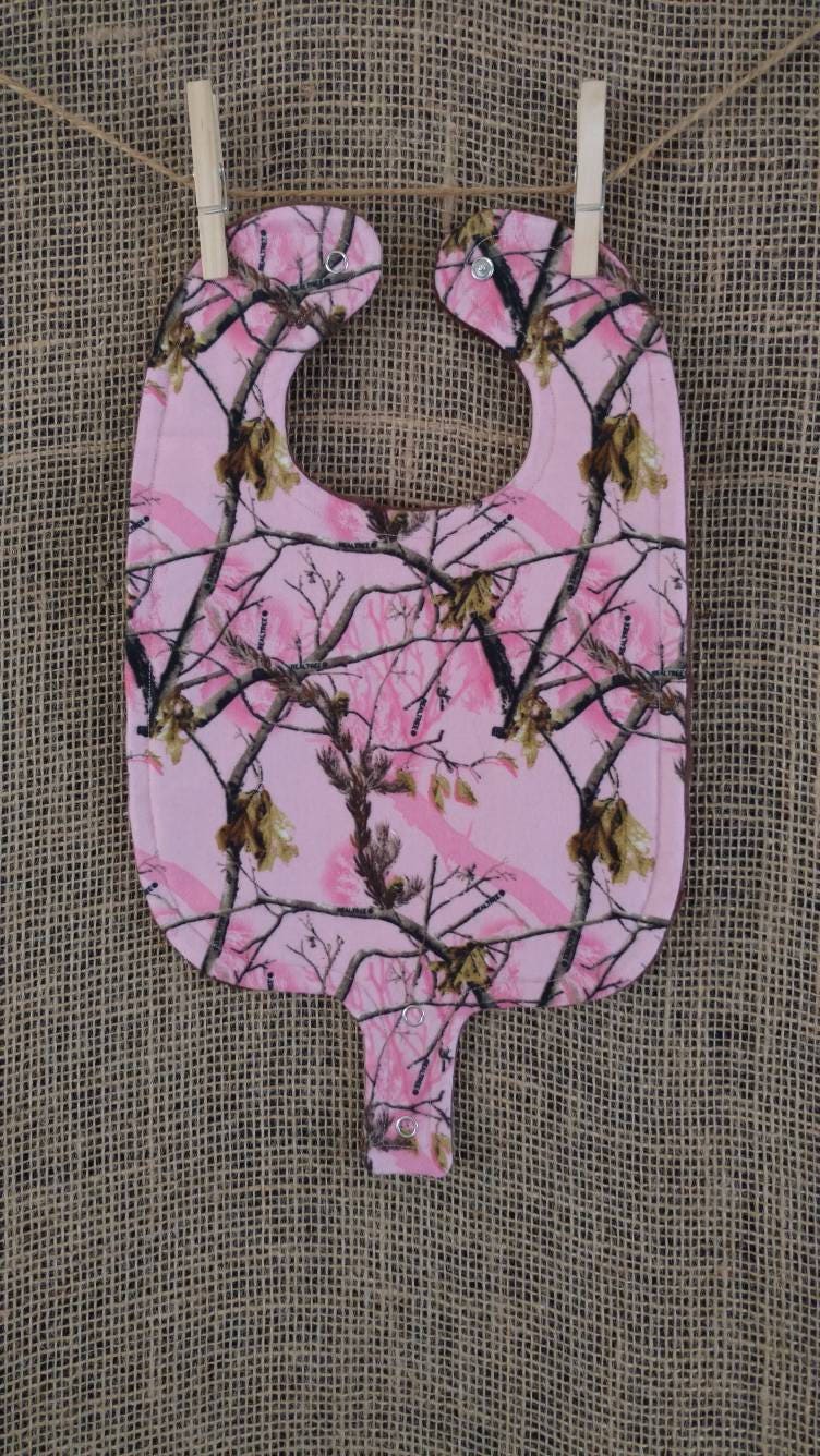 Pink Camo Pacifier Bib