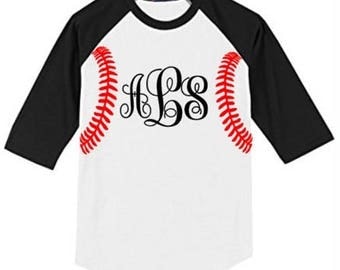 monogram baseball shirt