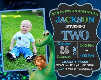 The Good Dinosaur Invitation Birthday - The Good Dinosaur Party