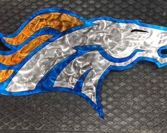 Denver Broncos Metal Sign