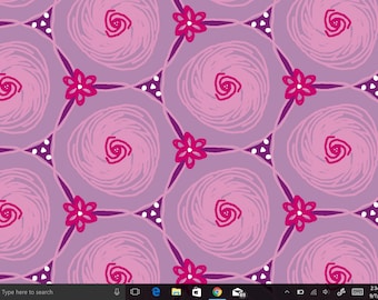 Pink abstract Floral Digital Drawing, Computer Wallpaper, desktop background, Digital download, digital print, laptop screensaver