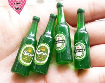 Miniature Beer Bottles 2pcs