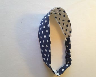Reversible headband girl hair