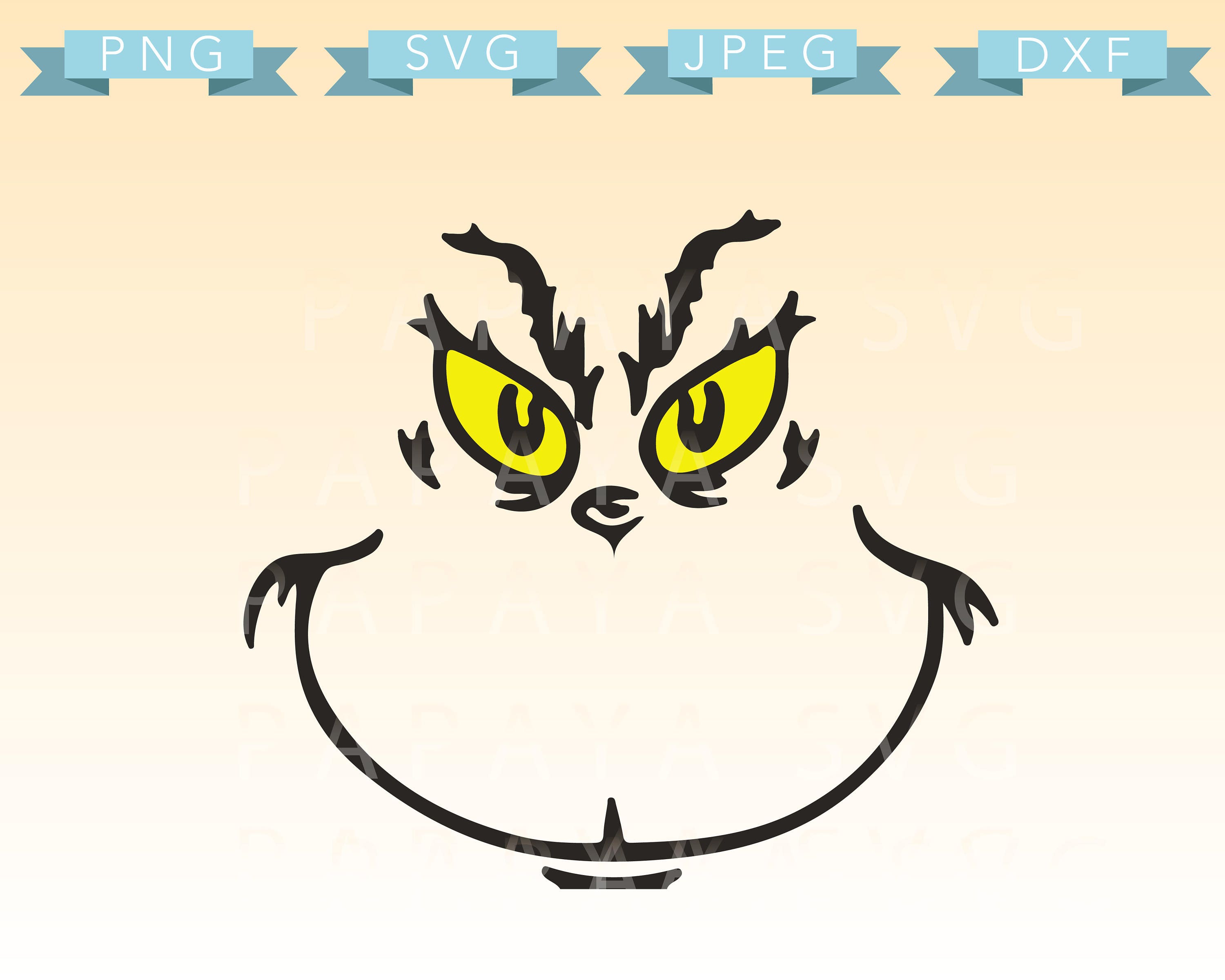 G/grinch Face Svg Template Printable