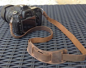 Wide Leather Camera Strap Leather Strap Canon Camera Strap DSLR Camera Strap Personalized Camera
