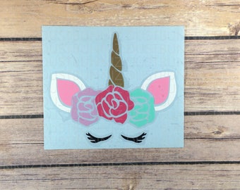 Unicorn Roses decal