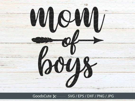 Download Mom of Boys SVG Mom SVG Mom Life SVG Vector for Silhouette