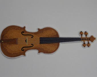 Music Instrument Patch Iron-On Patch. Embroidered Patch. Sew-on Patch. Glue-on Patch. Violin Patch