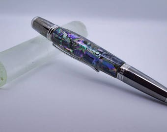 Sierra style twist ballpoint pen in abalone