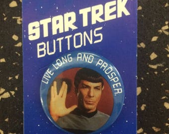Star Trek: Spock Live Long And Prosper Button