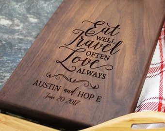 Personalized Cheese Board - Engraved Cheese Board, Custom Cheese Board, Housewarming Gift, Wedding Gift, Engagement Gift, Anniversary (014)