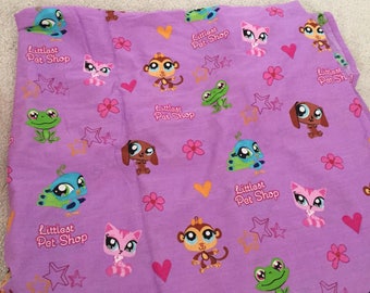 Littlest pet shop twin flat sheet