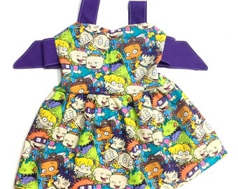 Rugrats, rugrats dress, dress, 90's, spring dress, baby girl clothes, birthday outfit, birthday outfit, spring outfit, photography prop