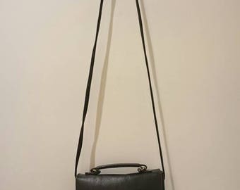 Black Leather Crossbody Bag
