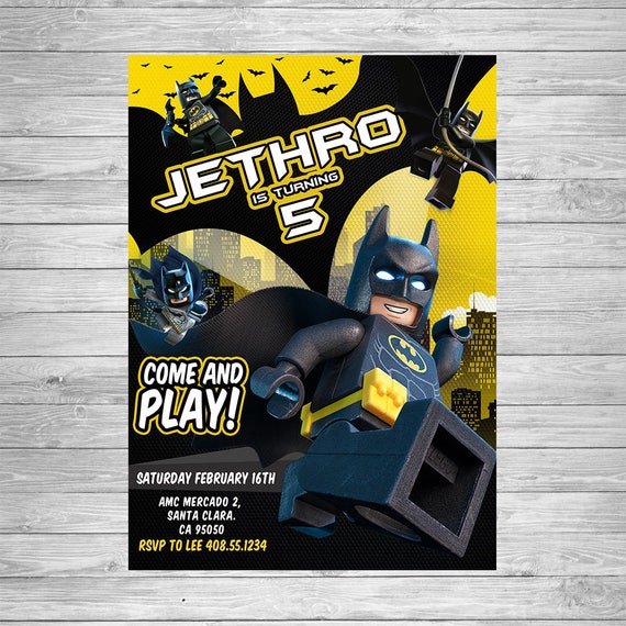 Lego Batman Invitations 6