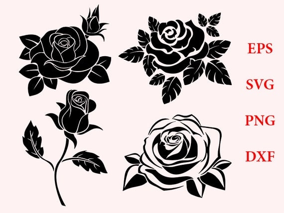 Download Rose svg rose silhouette rose clipart rose blossom clip