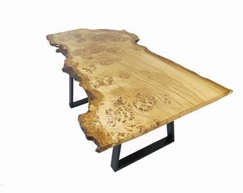 Oak burr Live edge dining table