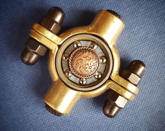 Fidget Spinner Metal Handmade Brass/Copper