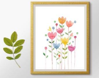 Flowers printable | Etsy
