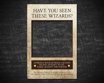 Have You Seen These Wizards? Harry Potter Wanted Poster, Wanted Poster, Printable Wanted Poster, Instant Download