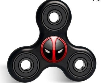 Fidget Spinner Decal Hyper Cover Skin for Bearing Caps Deadpool Captain America Wonder Woman Batman