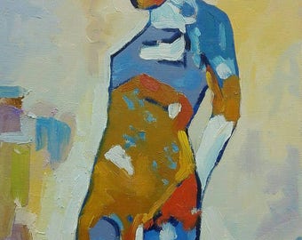 Figure 8 oil painting original