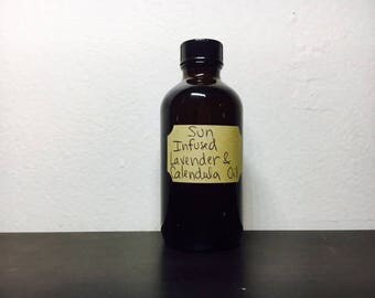 Sun Infused Organic Lavender and Calendula Coconut Oil
