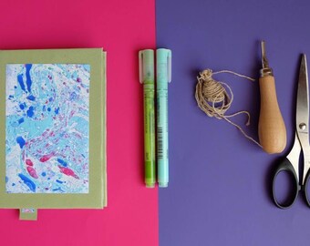 Hand Bound Sketchbook - Coptic Bound Journal sketchbook
