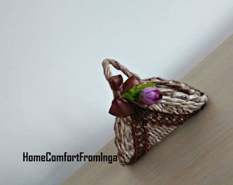 Napkin, paper vines, paper tubes, napkin holders, paper weaving, wicker home, natural table decor, netting, kitchen decor wicker