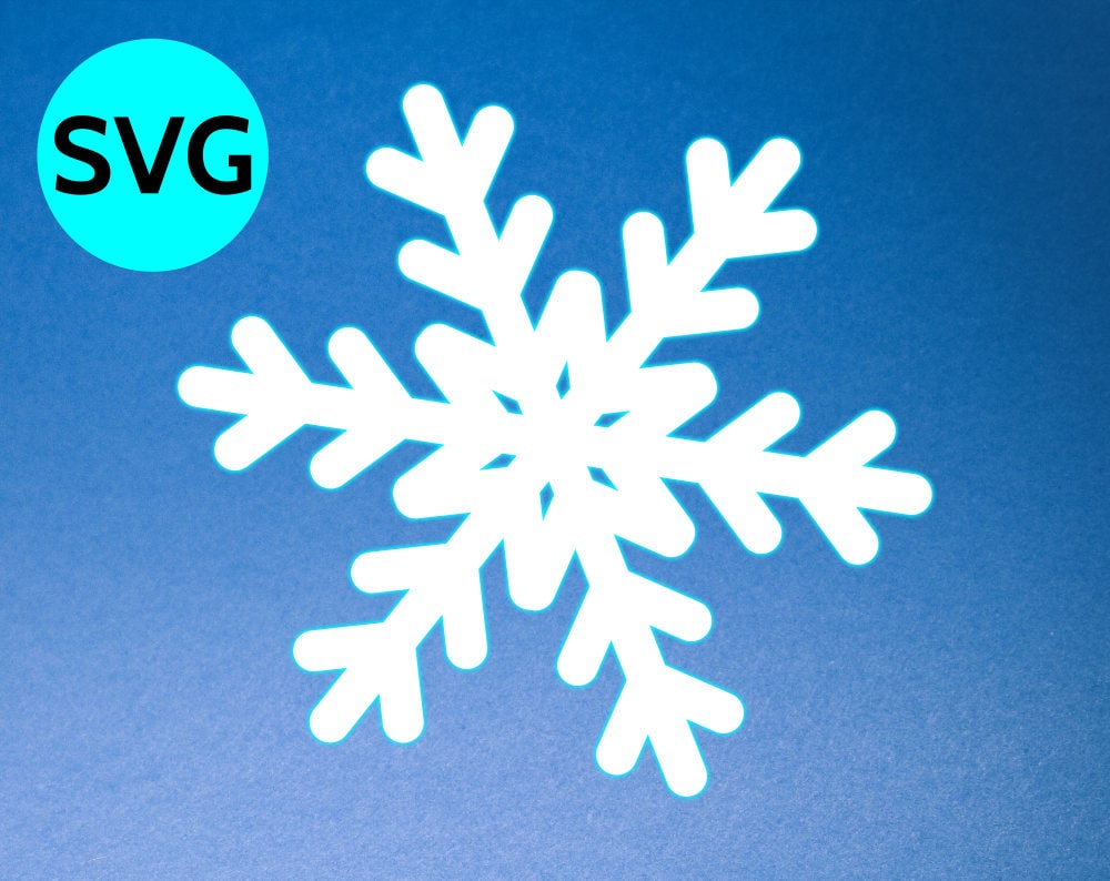 Snowflake SVG file for Cricut & Silhouette, SVG Snowflake clipart and