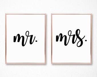 Mr and mrs printable | Etsy