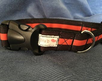 Thin Red Line Dog Collar