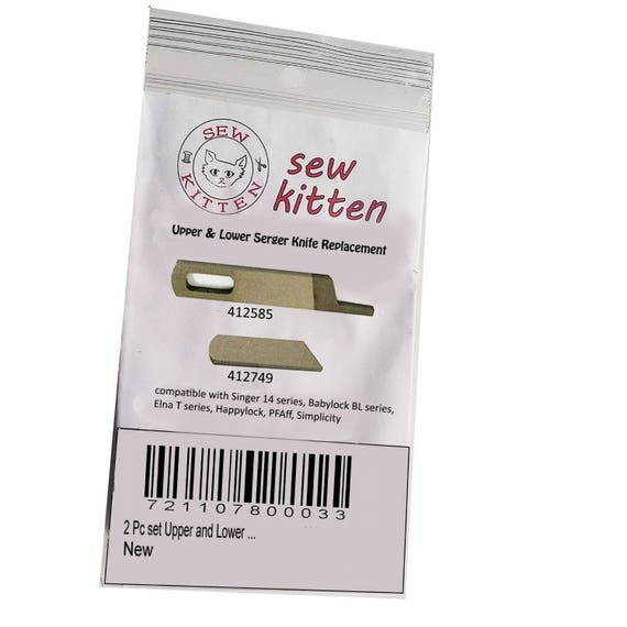 2 pc Serger knife Upper and Lower Singer maintenance pack no