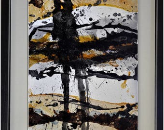 lacquered painting, pasted on board TB401