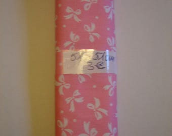 PINK PATCHWORK COTTON FABRIC NŒUDS ¤ 51 X 51 CM