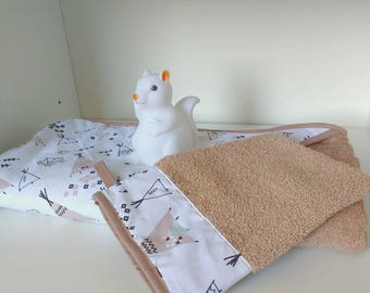 Hooded towel and a washcloth