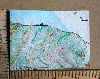 Far Away miniature painting OOAK